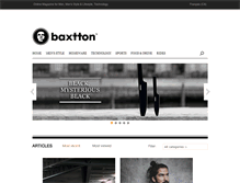 Tablet Screenshot of baxtton.com